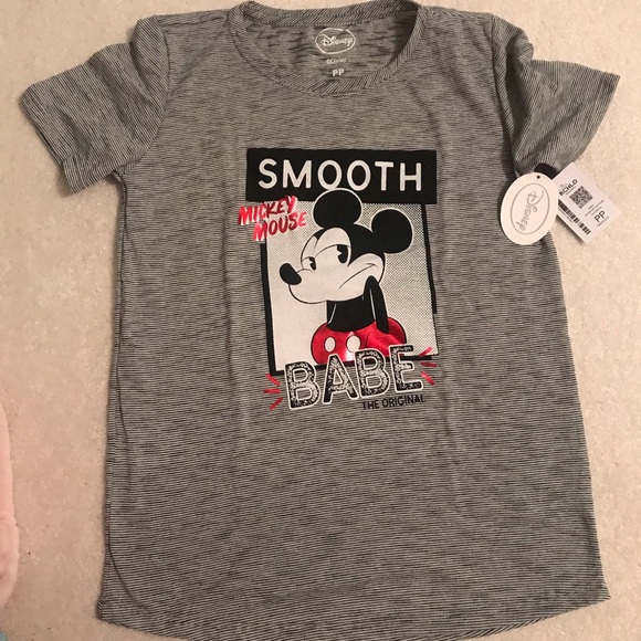 NWT Disney Mickey Mouse Stripped Shirt XS - Picture 1 of 3